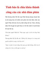 Tình báo là chìa khóa thành công của các nhà đàm phán docx