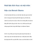 Hoài bão đích thực và một nhân hiệu của Barack Obama ppsx