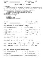 Đề kiểm tra tiết 93- hai đề