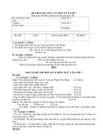 Đề thi Học kỳ II - Môn Ngữ Văn 7 _ Đề chẵn 1