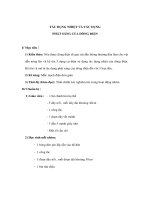 Vật lý 7 - TÁC DỤNG NHIỆT VÀ TÁC DỤNG PHÁT SÁNG CỦA DÒNG ĐIỆN docx