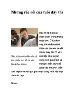 Những rắc rối của tuổi dậy thì pptx