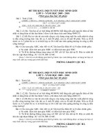 ĐỀ THI KSCL ĐỘI TUYỂN HỌC SINH GIỎI LỚP 5 LẦN 2. MÔN TOÁN