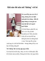 Khi nào thì nên nói ‘không’ với bé potx