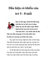 Dấu hiệu có khiếu của trẻ 5 - 8 tuổi pot