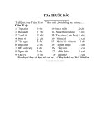 Toa thuốc trị suy thận,u sơ,bồi dưỡng suy nhược