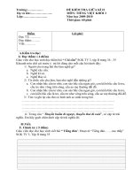 Đề thi TV 1, 2, 3, 4, 5