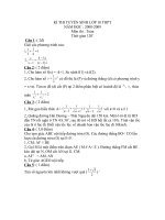 Đề thi vào lớp 10  THPT môn Toán năm học 2008-2009. Cao Thị Thu Trang