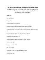 Cấp chứng chỉ chất lượng giống đối với trâu đực để sản xuất tinh lỏng cho cơ sở chăn nuôi trâu đực giống trên địa bàn của tỉnh, thành phố docx