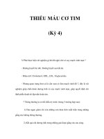 THIẾU MÁU CƠ TIM (Kỳ 4) pptx