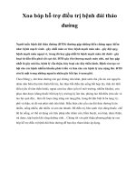 Xoa bóp hỗ trợ điều trị bệnh đái tháo đường docx