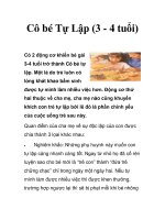 Cô bé Tự Lập (3 - 4 tuổi) docx