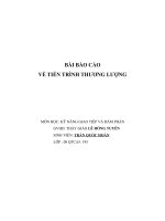 BÀI BÁO CÁO VỀ TIẾN TRÌNH THƯƠNG LƯỢNG pps