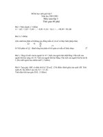 ĐỀ THỊ HSG LỚP 5 CẤP HUYỆN  NĂM 2009-20