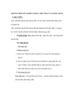 Hoá học 8 - CHUYỂN ĐỔI GIỮA KHỐI LƯỢNG ,THỂ TÍCH VÀ LƯỢNG CHẤT pdf