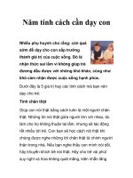 Năm tính cách cần dạy con pot