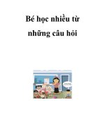Bé học nhiều từ những câu hỏi ppt