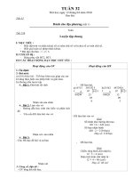 Giáo án lớp 3 - tuần 32 theo chuẩn, ngắn, dễ sửa