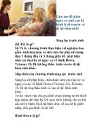 Làm sao để giảm nguy cơ sinh con bị bệnh lý di truyền ppt