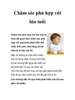 Chăm sóc phù hợp với lứa tuổi ppt