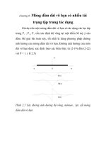 nghiên cứu, dùng tin học tính toán móng nông dạng dầm đơn hoặc băng giao nhau trên nền đàn hồi ( theo mô hình nền Winkler ), chương 6 docx