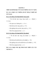 thiết kế tổng thể nút giao thông lập thể, chương 3 pptx