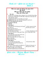 Bài 23: tập nặn tạo dáng - nặn dáng người