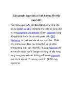 liệu google pagerank có ảnh hưởng đến việc làm seo
