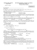 đề thi thử lần 3