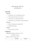 Sinh học 8 - TRỤ NÃO , TIỂU NÃO , NÃO TRUNG GIAN ppt