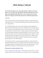 Dinh dưỡng ở tuổi già ppsx