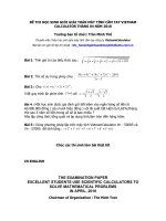 ĐỀ THI THÁNG 4 NĂM 2010 TIẾNG VIỆT VÀ TIẾNG ANH