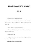 THOÁI HÓA KHỚP XƯƠNG (Kỳ 6) docx