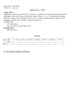 Tiết 18 Kiểm tra số học 6