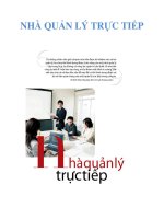 NHÀ QUẢN LÝ TRỰC TIẾP pptx
