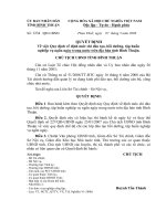 CHẾ ĐỘ CÔNGTÁC TRÊN ĐỊA BÀN TỈNH BÌNH THUẬN