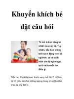 Khuyến khích bé đặt câu hỏi ppsx