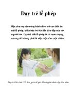 Dạy trẻ lễ phép ppt