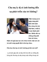 Cha mẹ ly dị có ảnh hưởng đến sự phát triển của trẻ không? potx