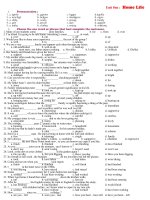 On tap theo tung Unit. UNIT 1