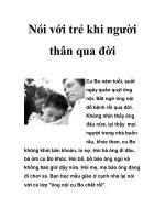 Nói với trẻ khi người thân qua đời pptx