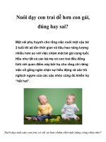 Nuôi dạy con trai dễ hơn con gái, đúng hay sai? pps