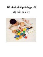 Đồ chơi phải phù hợp với độ tuổi của trẻ potx