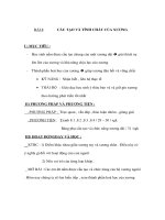 Sinh học 8 - CẤU TẠO VÀ TÍNH CHẤT CỦA XƯƠNG potx