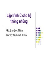 lập trình c cho hệ thống nhúng