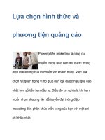 Lựa chọn hình thức và phương tiện quảng cáo doc