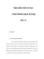 Quá mẫn tính tử ban (viêm thành mạch dị ứng) (Kỳ 1) doc