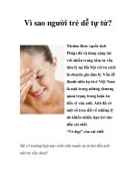 Vì sao người trẻ dễ tự tử? pptx