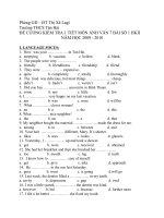 De cuong kt 1 tiet bai so1 E 7 HKII