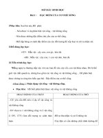 Giáo án Sinh học 6 - ĐẶC ĐIỂM CỦA CƠ THỂ SỐNG pptx